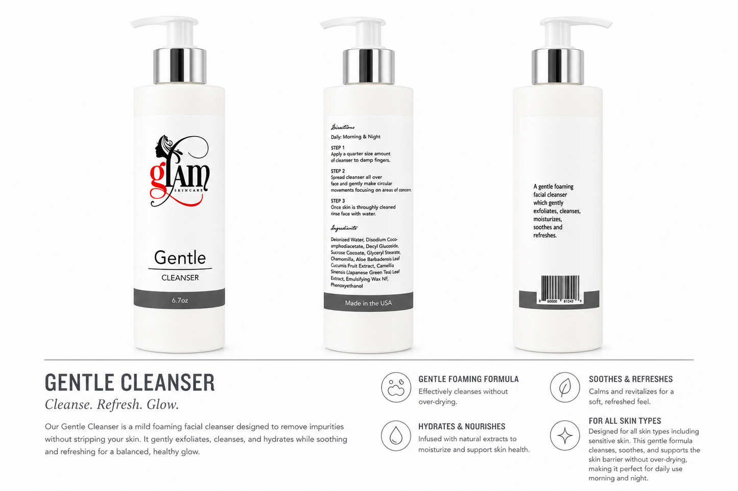 Glam Skincare Gentle Cleanser